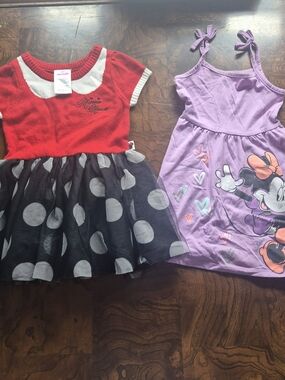 Disney Red and Black Polka Dot Tulle Dress for Girls